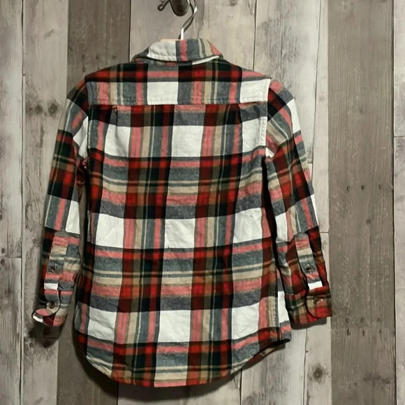 Crewcuts Everyday Plaid Flannel Button Down 4-5 - Picture 4 of 4